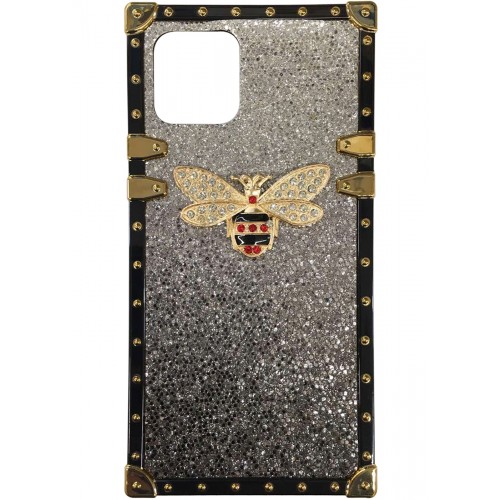 iPhone 14 Pro Max Glitter Butterfly Case Black